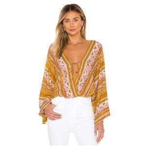 Free People Intimately For You Gold Bodysuit